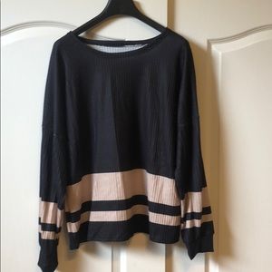 Fall wear! Striped Jersey Shirt!